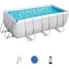 Compra PISCINA RECTANGULAR DESMONTABLE POWER STEEL 8.124 L DEPURADORA ARENA 3.028 L/H 412X201X122CM BESTWAY 56457 al mejor precio