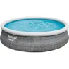Compra PISCINA REDONDA AUTOPORTANTE 7.340 L CON DEPURADORA TIPO II diametro396X84CM IMITACION RATAN BESTWAY 57376 al mejor precio