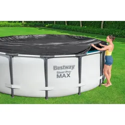 Compra COBERTOR DE PVC PARA PISCINA REDONDA diametro 305 CM BESTWAY 58036 al mejor precio