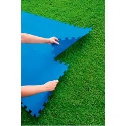Compra LOSETA DE SUELO PARA PISCINAS DESMONTABLES 9 PIEZAS DE 50X50 CM AZUL BESTWAY 58220 al mejor precio