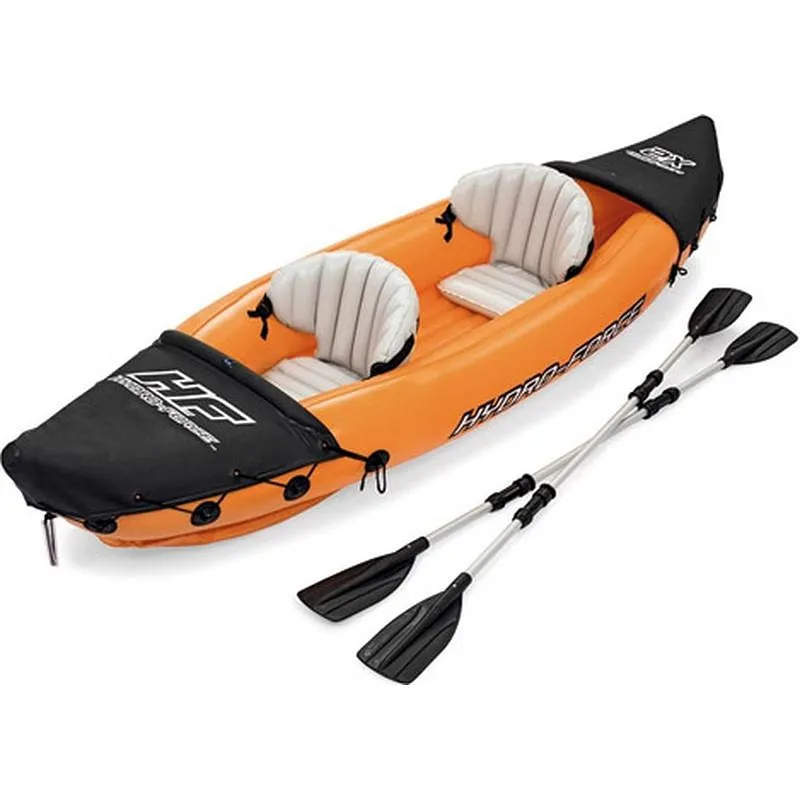 Compra KAYAK DOBLE INFLABLE LITE-RAPID + 2 REMOS E HINCHADOR 321X88 CM BESTWAY 65077 al mejor precio