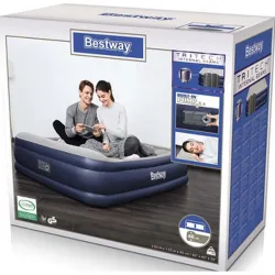 Compra COLCHON CAMA HINCHABLE DOBLE TRICHET 203X152X46 CM + INFLADOR ELECTRICO BESTWAY 67630 al mejor precio