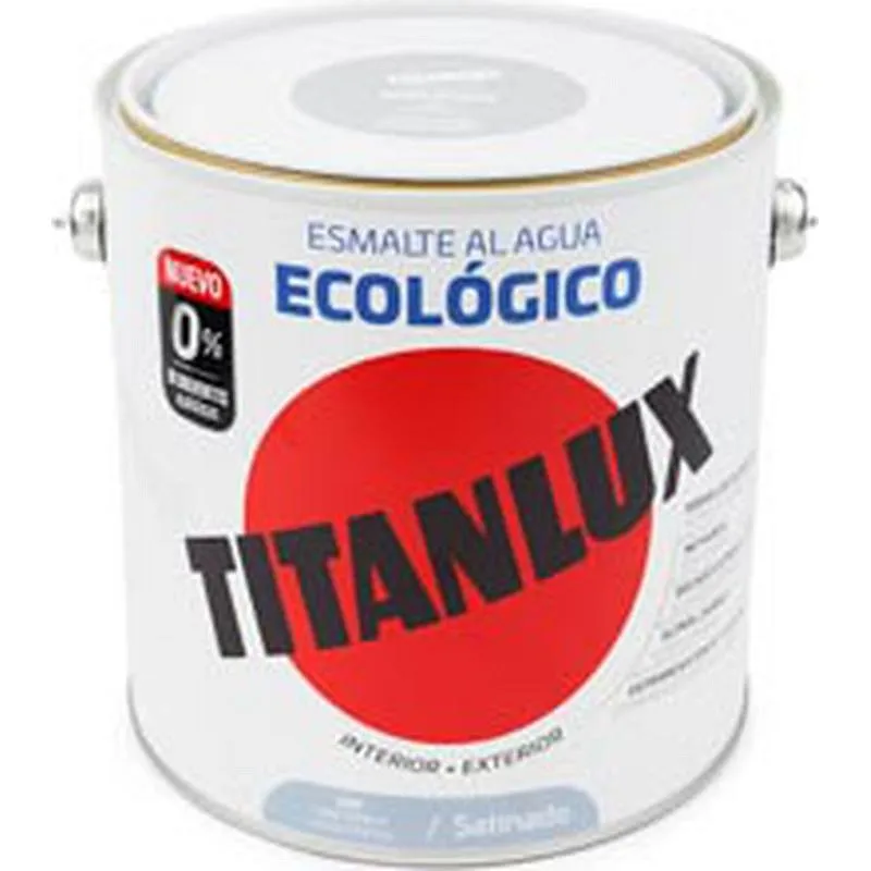 Compra ESMALTE AL AGUA ECOLOGICO SATINADO 250 ML GRIS PERLA TITANLUX 01T050914/5699076 al mejor precio