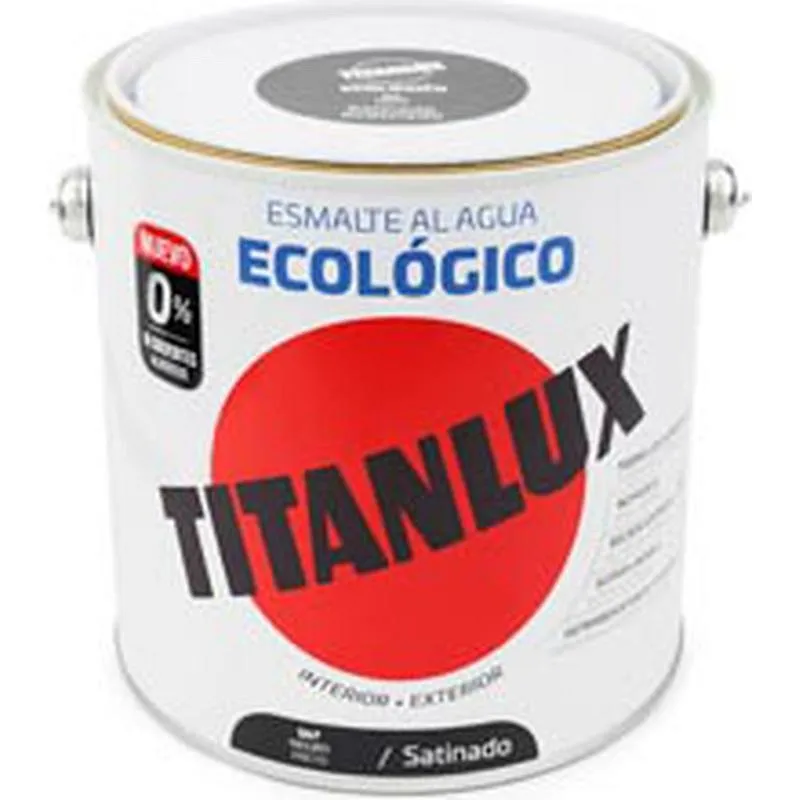 Compra ESMALTE AL AGUA ECOLOGICO SATINADO 250 ML NEGRO TITANLUX 01T056714/5699212 al mejor precio