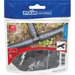 Compra TE BOCAS IGUALES 16 MM 4 UNIDADES AQUA CONTROL 901304 al mejor precio