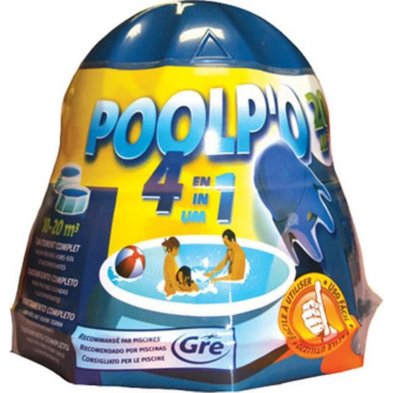 Compra CLORO TRATAMIENTO MENSUAL POOLPO 250 GR PARA PISCINAS DE 10 M³ GRE 8012L al mejor precio
