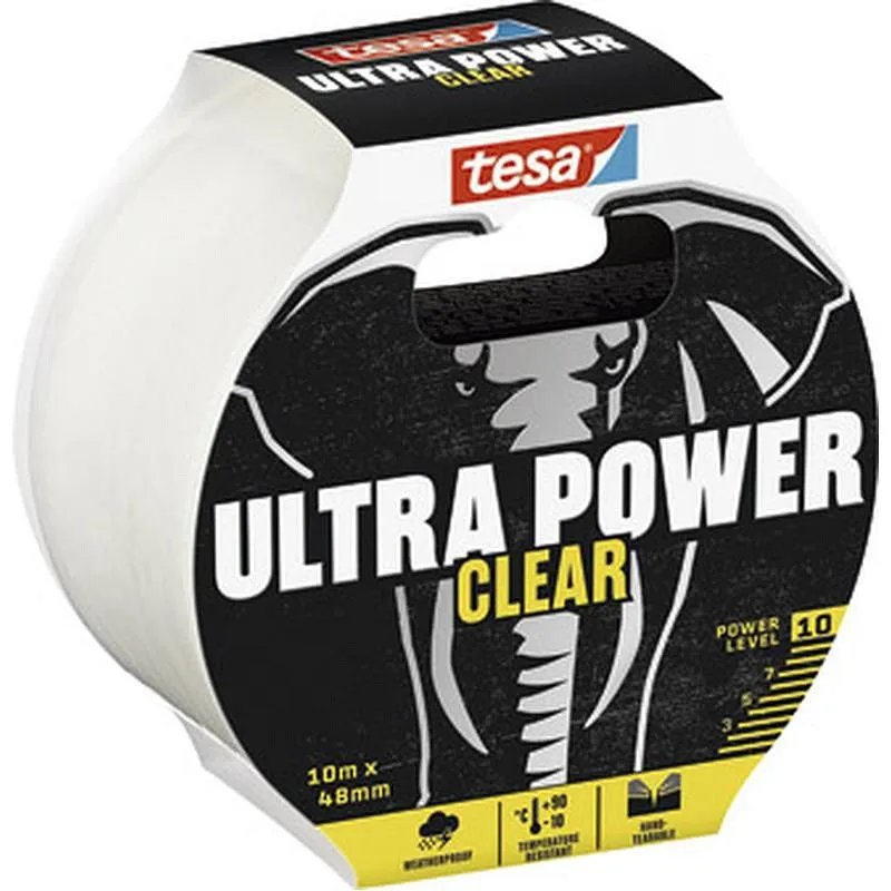 Compra CINTA DE REPARACION ULTRA POWER CLEAR AISLA Y SELLA 10 M X 48 MM TRANSPARENTE TESA TAPE 56496-00000-00 al mejor precio