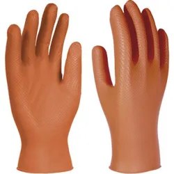 Compra GUANTE DESECHABLE NITRILO UNIGRIP NARANJA 50 UDS TALLA 10 3L 2550 al mejor precio