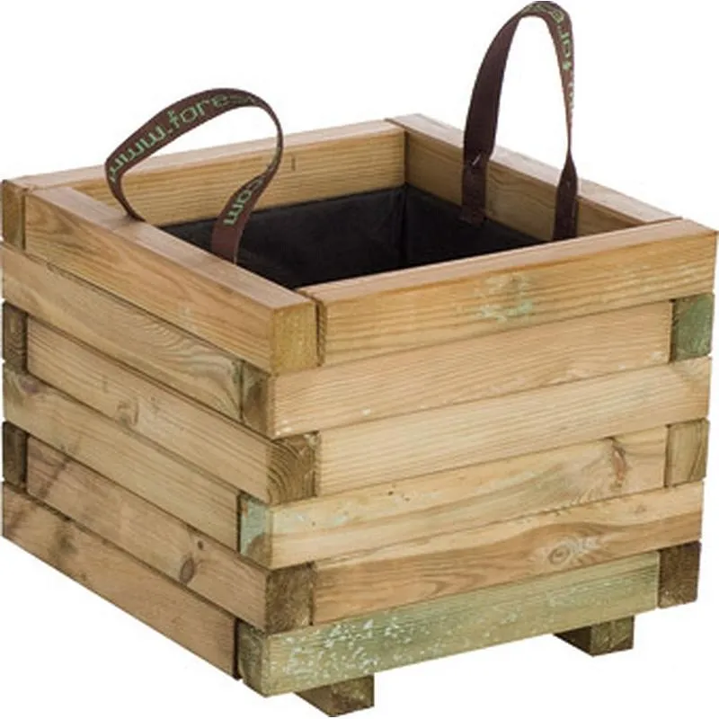 Compra JARDINERA DE MADERA CUADRADA BAROQUE 28 L 40 X 40 X 33 CM FOREST 399 al mejor precio