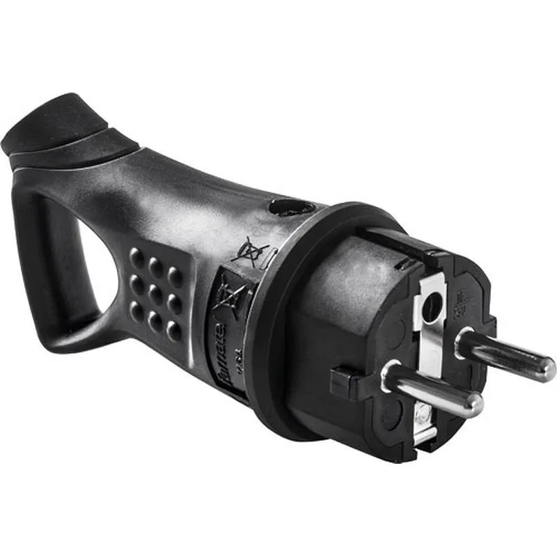 Compra CLAVIJA TT 16A-250V GOMA NEGRO CON TIRADOR FAMATEL 1164 al mejor precio