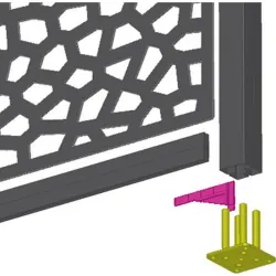 Compra PERFIL PANEL FIJACION 2 UDS 6 X 14 CM VERDE NORTENE 2012864 al mejor precio