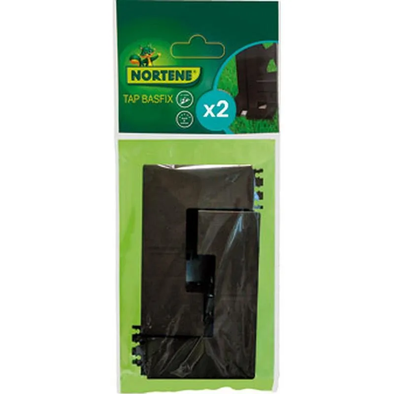 Compra TAPA EMBELLECEDORA TAP BASFIX 2 UDS 12,5 X 12,5 X 2 CM OXIDO NORTENE 2013612 al mejor precio