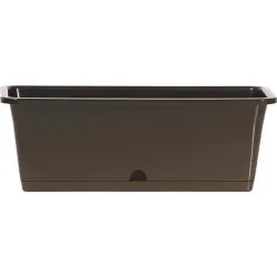 Compra JARDINERA BALCON RECTANGULAR CON GANCHO Y PLATO CAMELIA CHOCOLATE 51X19X17 CM VAM DCM500W-R222 al mejor precio