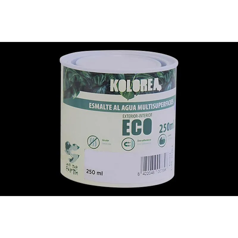 Compra ESMALTE AL AGUA ECO SATINADO 250 ML NEGRO KOLOREA 06135 al mejor precio