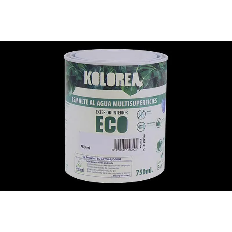 Compra ESMALTE AL AGUA ECO SATINADO 750 ML NEGRO KOLOREA KES-02-750ML/06134 al mejor precio