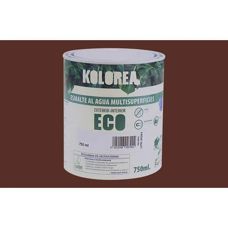 Compra ESMALTE AL AGUA ECO SATINADO 750 ML TABACO KOLOREA KES-03-750ML/06136 al mejor precio