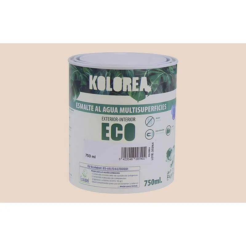 Compra ESMALTE AL AGUA ECO SATINADO 750 ML AVELLANA KOLOREA KES-04-750ML/06138 al mejor precio