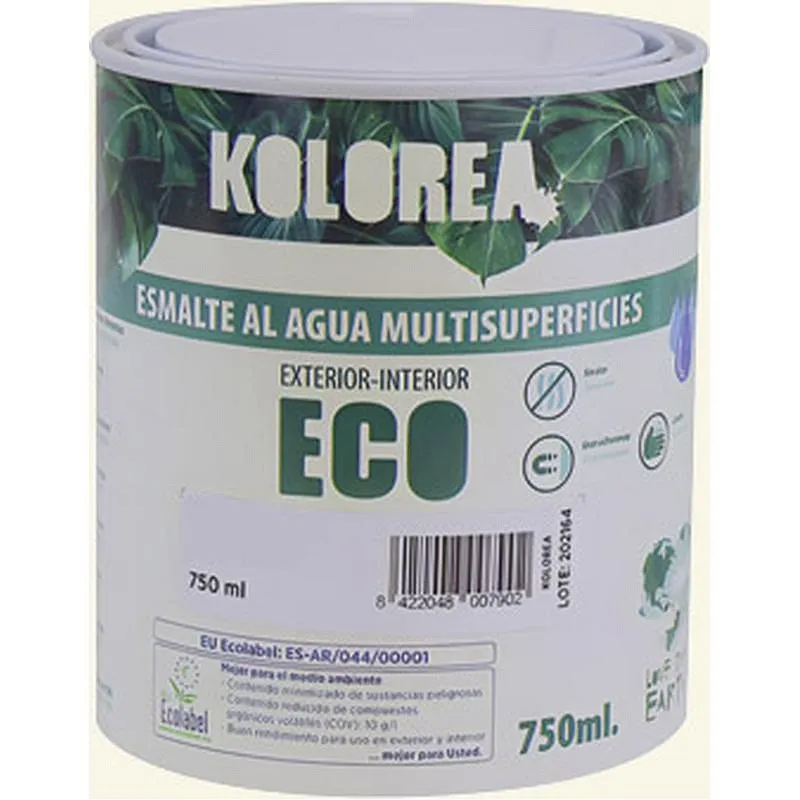 Compra ESMALTE AL AGUA ECO SATINADO 750 ML BLANCO ROTO KOLOREA KES-06-750ML/06142 al mejor precio