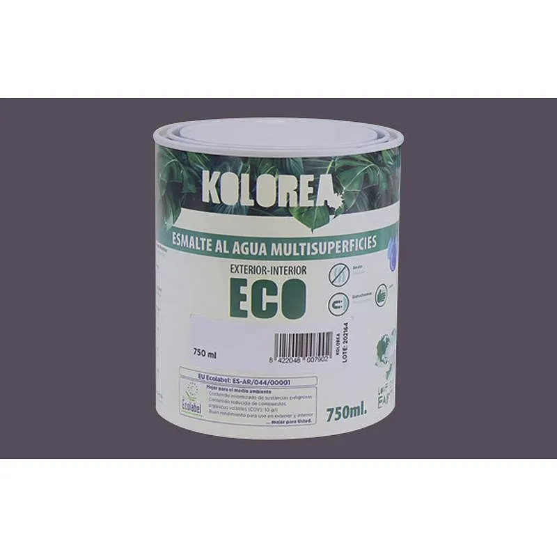 Compra ESMALTE AL AGUA ECO SATINADO 750 ML GRIS KOLOREA KES-07-750ML/06144 al mejor precio