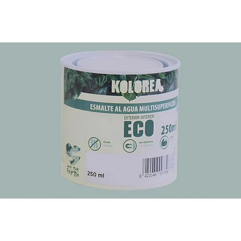 Compra ESMALTE AL AGUA ECO SATINADO 250 ML GRIS PERLA KOLOREA KES-08-250ML/06147 al mejor precio