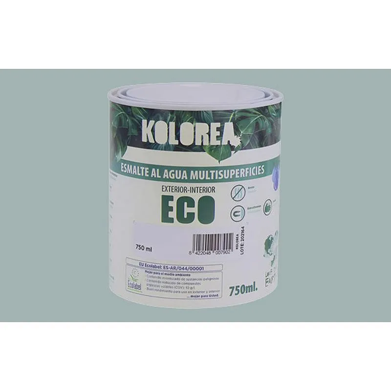 Compra ESMALTE AL AGUA ECO SATINADO 750 ML GRIS PERLA KOLOREA KES-08-750ML/06146 al mejor precio