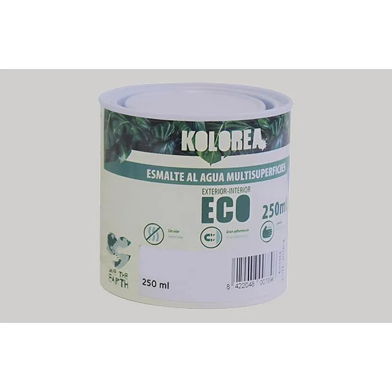 Compra ESMALTE AL AGUA ECO SATINADO 250 ML GRIS SUAVE KOLOREA KES-09-250ML/06149 al mejor precio