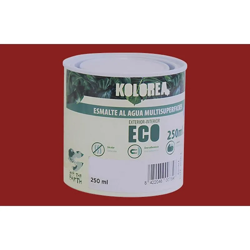 Compra ESMALTE AL AGUA ECO SATINADO 250 ML ROJO CARRUAJES KOLOREA KES-11-250ML/06153 al mejor precio