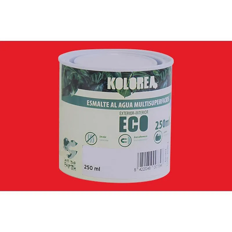 Compra ESMALTE AL AGUA ECO SATINADO 250 ML ROJO CHINA KOLOREA KES-12-250ML/06155 al mejor precio