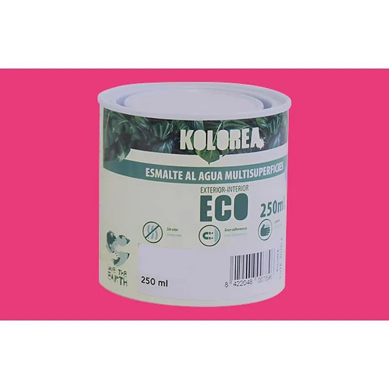 Compra ESMALTE AL AGUA ECO SATINADO 250 ML FUCSIA KOLOREA KES-13-250ML/06157 al mejor precio