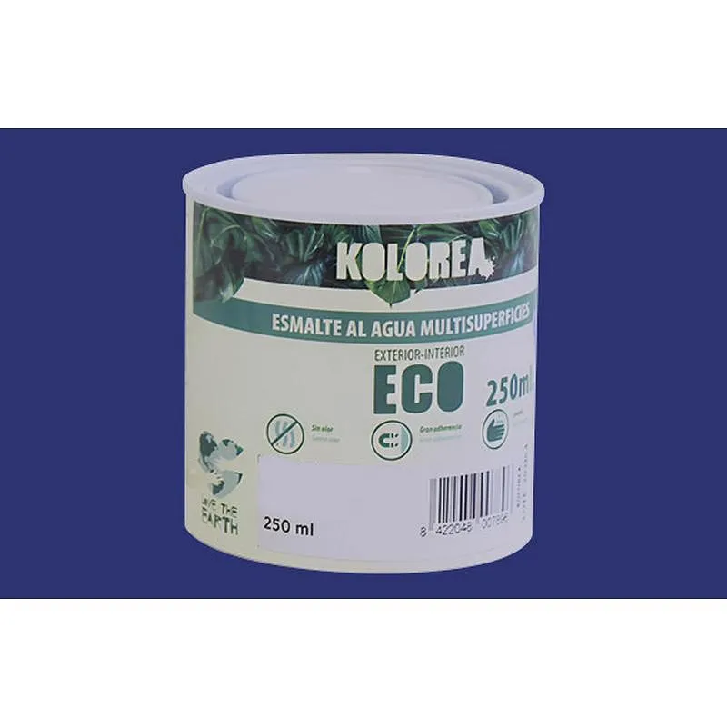 Compra ESMALTE AL AGUA ECO SATINADO 250 ML AZUL CANTABRICO KOLOREA KES-15-250ML/06161 al mejor precio