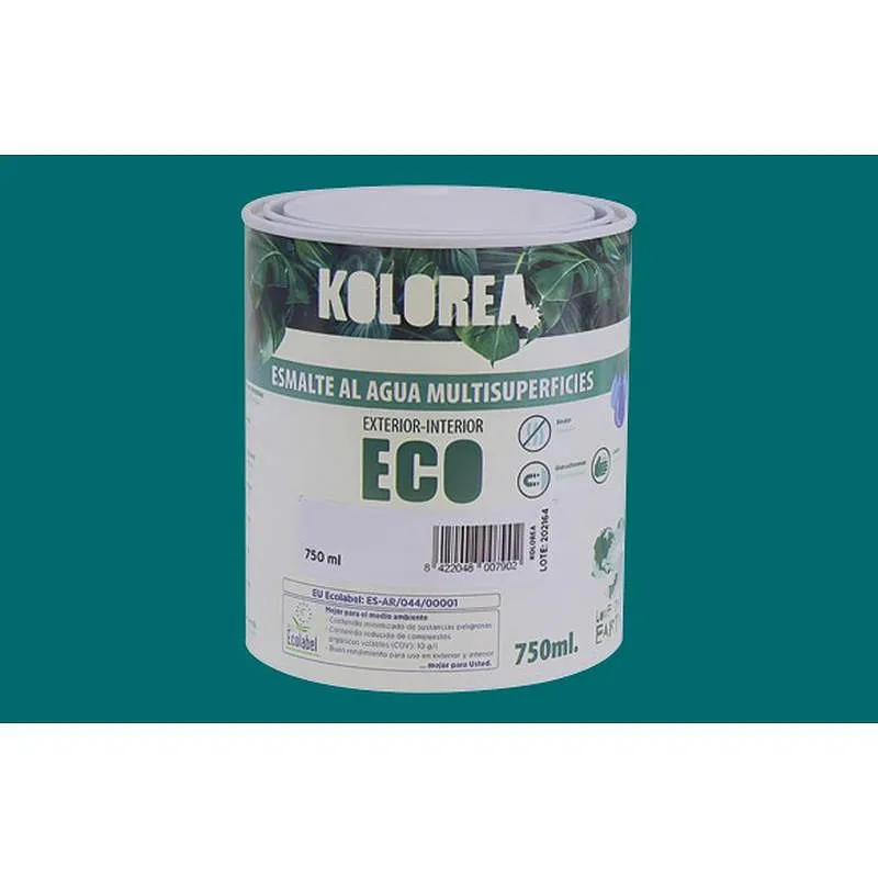 Compra ESMALTE AL AGUA ECO SATINADO 750 ML VERDE JADE KOLOREA KES-16-750ML/06162 al mejor precio