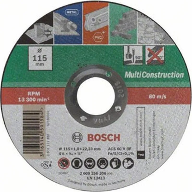 Compra DISCO MULTICONSTRUCTION 115 X 1 MM DIY BOSCH 2609256306 al mejor precio