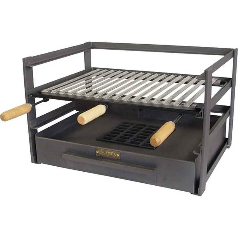 Compra CAJON BARBACOA CON PARRILLA INOX 57X41X35 CM IMEX EL ZORRO 71481 al mejor precio