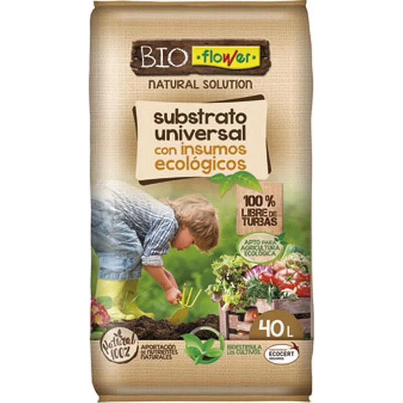 Compra SUBSTRATO ECOLOGICO BIO FLOWER 40 L FLOWER 80171 al mejor precio