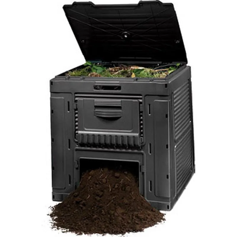Compra COMPOSTADOR E-COMPOSTER W/BASE 470 L 79X79X79 CM KETER 179248 al mejor precio