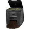 Compra COMPOSTADOR E-COMPOSTER W/BASE 470 L 79X79X79 CM KETER 179248 al mejor precio