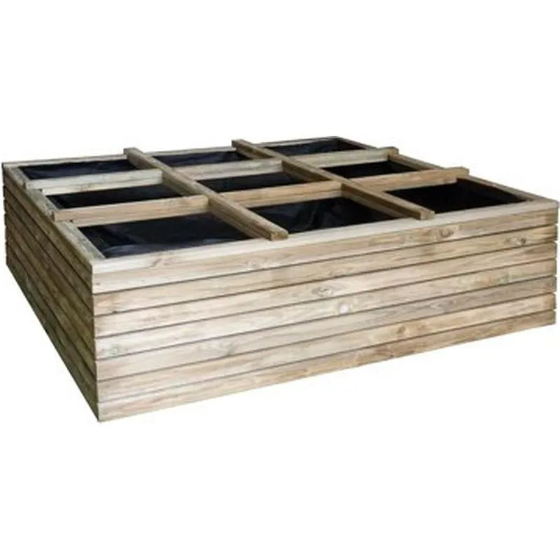 Compra HUERTO URBANO MADERA HORIZON BASIL 120X120X36 CM FOREST 4576 al mejor precio