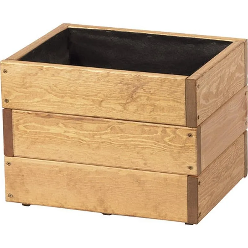 Compra JARDINERA DE MADERA CUADRADA EVA PINTADA 40X30X30 CM NON JAR640CP al mejor precio