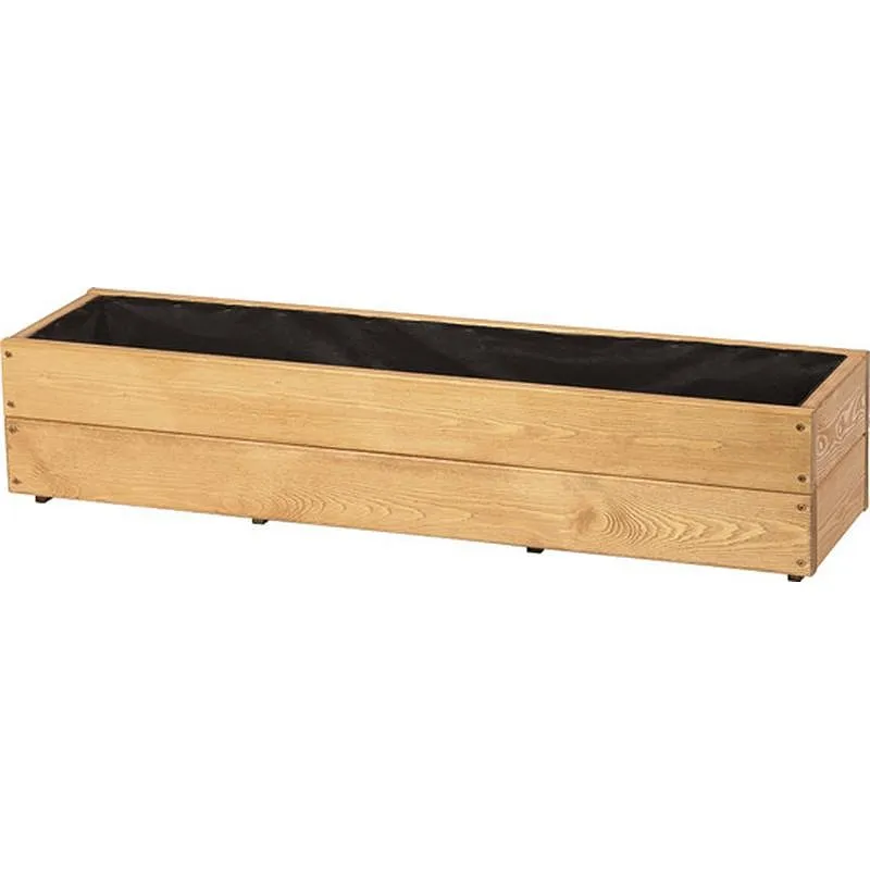 Compra JARDINERA DE MADERA RECTANGULAR CITY PINTADA 100X25X21CM NON JAR5100CP al mejor precio