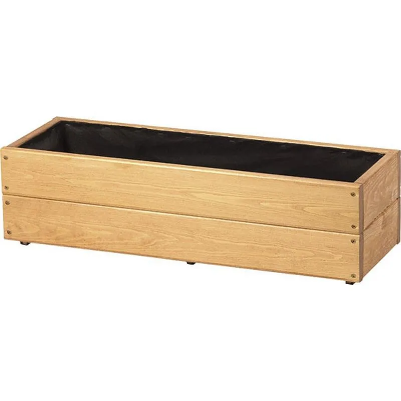 Compra JARDINERA DE MADERA RECTANGULAR CITY PINTADA 75X25X21 CM NON JAR575CP al mejor precio
