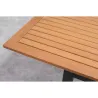 Compra MESA ALUMINIO MADERA EXTENSIBLE KINGSBURY 180-240 X 100 CM IMPORT 1041413561 al mejor precio