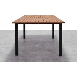 Compra MESA ALUMINIO MADERA EXTENSIBLE KINGSBURY 150-200 X 90 CM IMPORT 1041213172 al mejor precio