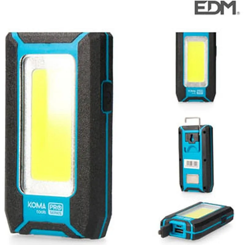 Compra LINTERNA LED PROFESIONAL RECARGABLE POWERBANK 500 LUMENS 8500K 8W EDM 36444 al mejor precio