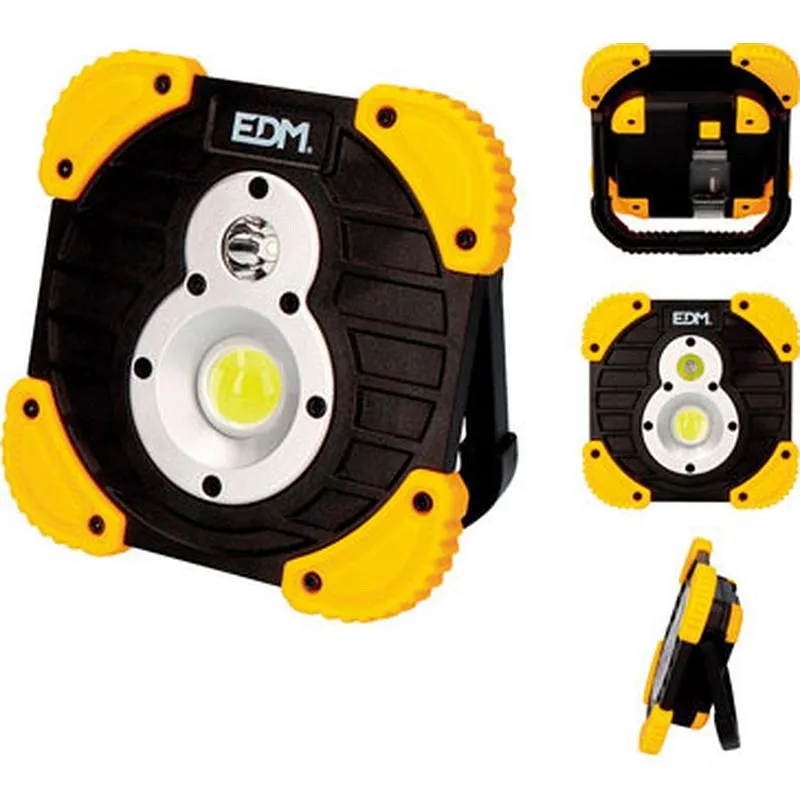 Compra LINTERNA FOCO LED XL RECARGABLE 750 LUMENS 6500K 10W EDM 36377 al mejor precio