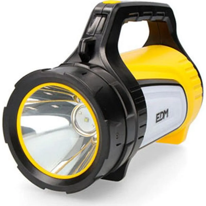 Compra LINTERNA MULTIFUNCION PORTATIL RECARGABLE 350+150 LUMENS 7500K 10W EDM 36441 al mejor precio