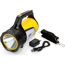 Compra LINTERNA MULTIFUNCION PORTATIL RECARGABLE 350+150 LUMENS 7500K 10W EDM 36441 al mejor precio