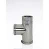 Compra TE + TAPA - TUBO PARED ESTUFA PELLET DOBLE INOX 316L diametro80 MM- TE 90º FR TTPD8064J al mejor precio