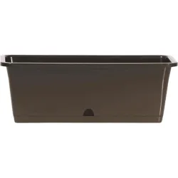 Compra JARDINERA BALCON RECTANGULAR CON GANCHO Y PLATO CAMELIA CHOCOLATE 60X17X14 CM VAM DCM600W-R222 al mejor precio