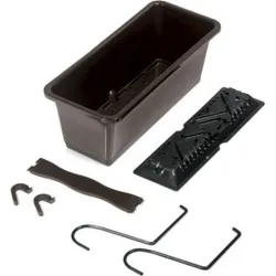 Compra JARDINERA BALCON RECTANGULAR CON GANCHO Y PLATO CAMELIA CHOCOLATE 60X17X14 CM VAM DCM600W-R222 al mejor precio