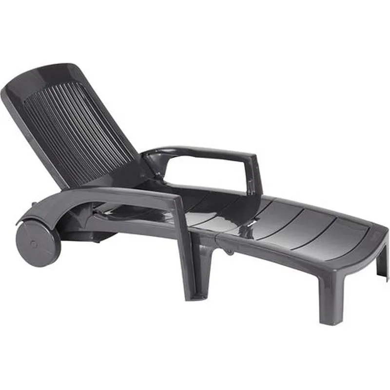 Compra TUMBONA RESINA PLEGABLE CON RUEDAS FIDJI ANTRACITA GROSFILLEX 44041002 al mejor precio